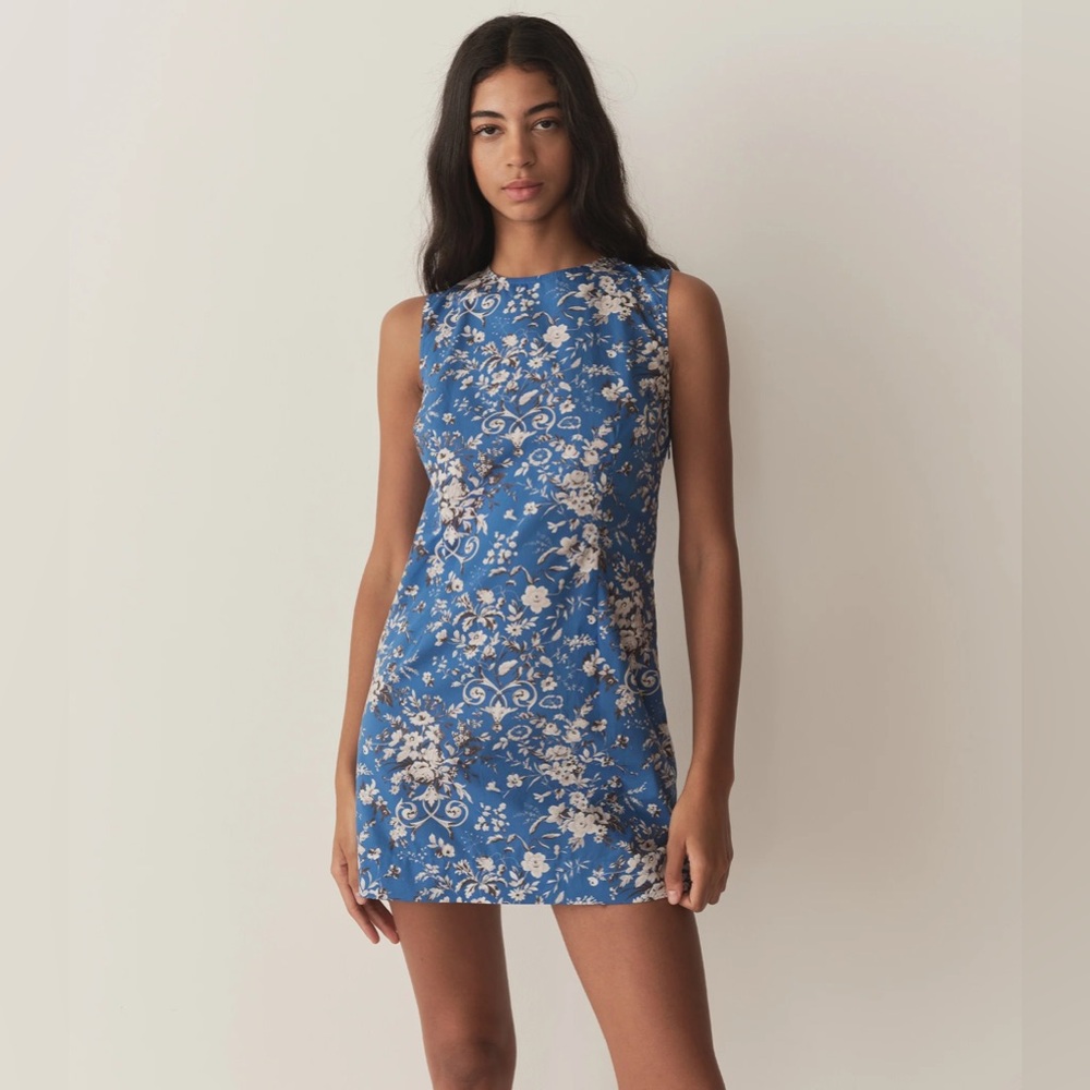 Doen Adele Floral Cotton Minidress Size 4